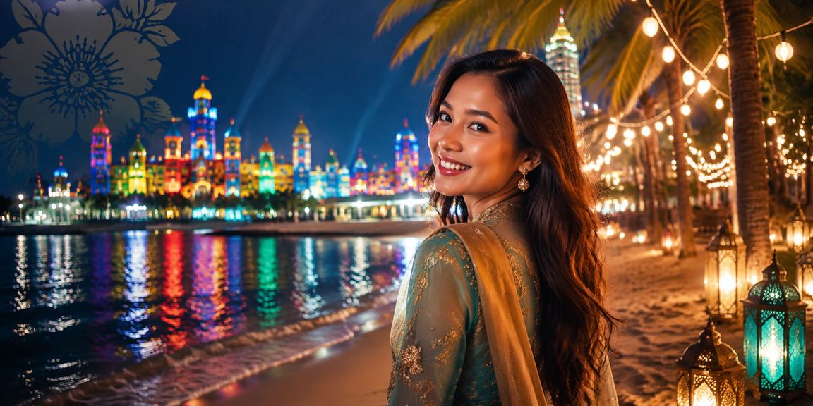 Promosi kasino dan taruhan perayaan Hari Raya Malaysia dengan tema Melayu